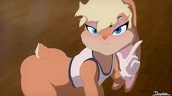 Abspielen Lola Bunny setzt ihren Körper bei einem Basketballspiel ein und wird nach einer Niederlage zerrissen