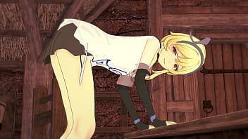 play Lumine 旅行者骑着假阳具并享受被插入 - 原神冲击无尽