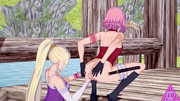 Abspielen Sakura Ino Naruto Futanari Hentai-Videos haben Sex Blowjob Handjob geil und Cumshot Gameplay-Porno unzensiert... thereal3dstories...