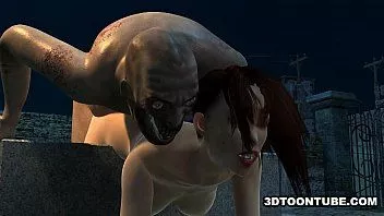 play Cycata laska 3d z kreskówek zostaje ostro zerżnięta przez zombie