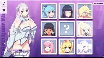 Reproduzir Waifu hub [jogo hentai de paródia pornplay] emilia de re-zero sofá casting - parte 2 menina impertinente não tão inocente gosta de deepthroat