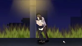 play Une étudiante mignonne a des relations sexuelles avec des hommes dans le gameplay hentai de hr.book