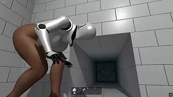 play Haydee [pornplay hentai game] ep.2 big boobs android girl lutando contra robô ruim