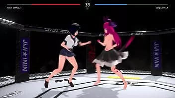 play Pieprz się lub walcz!: dziewczyny z anime rzucają rękami i ubraniami