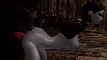 Afspelen 3D hentai jager bijt meer af dan ze kon kauwen