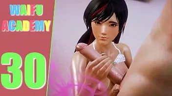 play La fille lesbienne me donne une belle académie de handjobwaifu - épisode 30