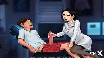 চালান Summertimesaga - শিক্ষক jerks বন্ধ এবং আমার কাম e2 # 41 চায়