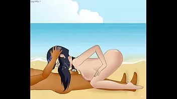 play Sdt hinata идет на нудистский пляж, возбуждается и заканчивает тем, что сосет и глубоко заглатывает столько членов, сколько может выдержать