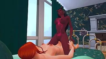 play Wellustige transgendermeesteres verleidde een perverse succubus en maakte haar anale slaaf door haar harde anale seks en ruige deepthroat te geven (sims 4 hentai sfm)