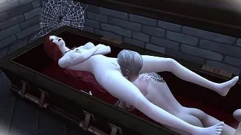 Riproduci L'amante vampira sottomette un'adolescente segaiola, le lecca la figa e la scopa forte nel culo (Sims 4, cosplay, sesso violento)