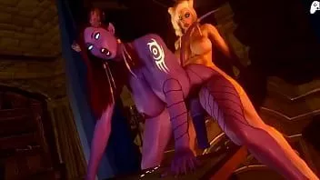 play (4k-nyl) une succube futa baise avec son gros pénis l'énorme cul d'une femme futanari