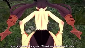play Mona neukt in het bos | genshin-impact