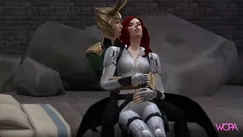 play [bande-annonce] Black Widow ayant des relations sexuelles avec Loki - animation parodique