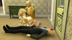 play Parodie hardcore hentai: soția milf fută de maestrul Roshi în timp ce soțul se uită - Dragon Ball Porn