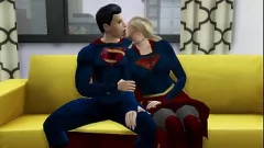 play Superman arătează pe Supergirl după înfrângerea ticăloșilor DC în întâlnirea cu Hentai X-Rated