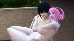 play Soțul încornorat îi surprinde pe Sasuke și Sakura într-o întâlnire romantică publică în Naruto Hentai