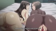 play أشقر قبيح وبرونيت هينتاي milfs في الثلاثي الصريح ntr