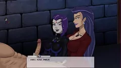 play Hentai Vtuber Raven＆Starfire Handjob＆Cumshot Special