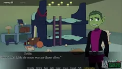 play Fiz Mutono se transforma em uma mulher em Teen Titans Ep 7: Um olhar de close-up para sua buceta peluda