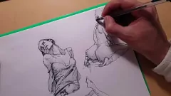 Putar Kaki Seksi Gadis Latina Panas: Tutorial Seni Pena Ballpoint