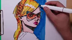 play Copic Marker Art érotique: MILF sexy en lingerie - Dessin inspiré de l'anime