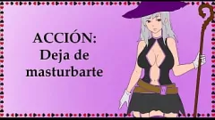 Riproduci L'incantesimo di Hentai Witch: istruzioni di jerk-off in spagnolo