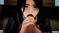 Riproduci 3d Goth Catgirl Maid fornisce servizi espliciti al suo maestro
