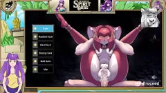 再生 Zeldaの蒸し暑いアニメVtuber Miphaは、激しい猫を塗るポルノセッションで濡れています