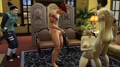 Afspelen Cuckold echtgenoot kijkt toe terwijl Temari hardcore netorare hentai-actie krijgt