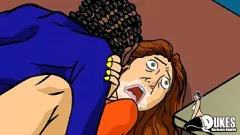 Riproduci Scopata interrazziale subdola con la mia mamma insegnante dai capelli rossi e formosa durante la pausa pranzo